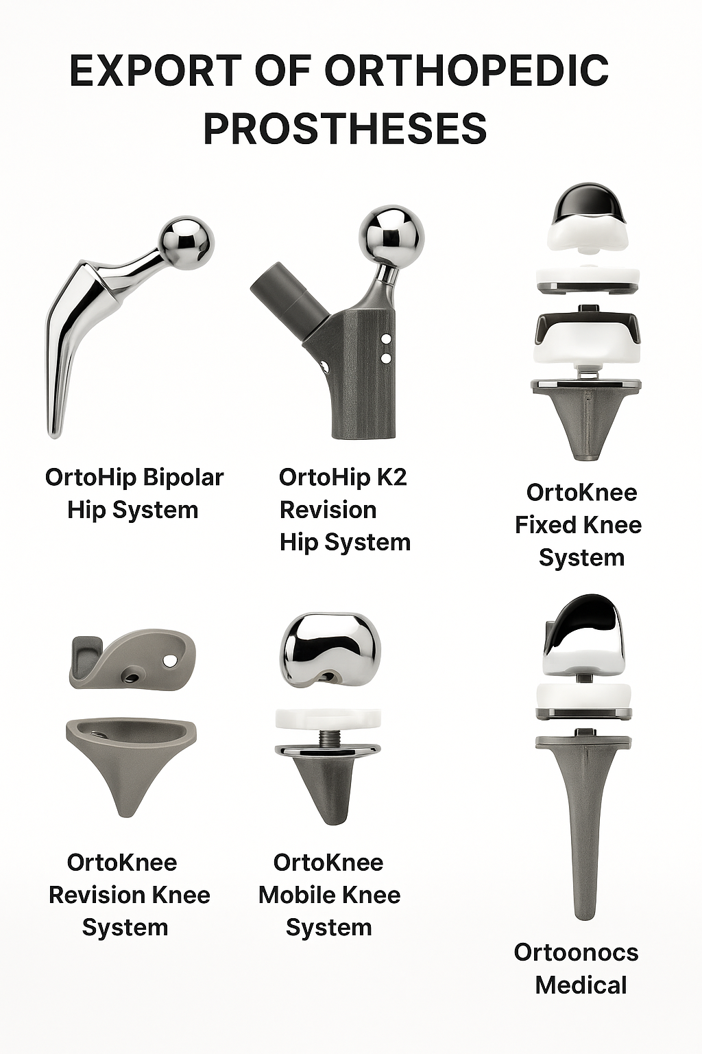 OrtoHip and OrtoKnee Systems